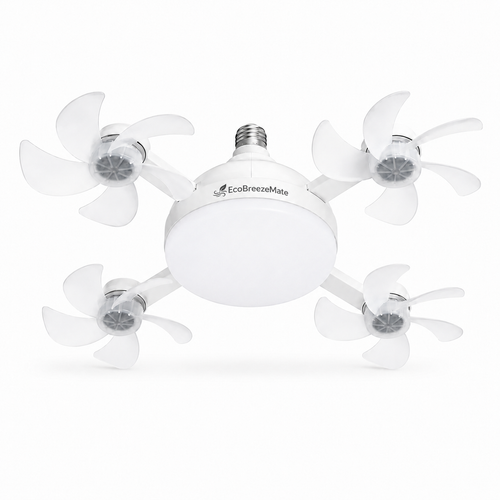EcoBreezeMate™ LED Socket Fan