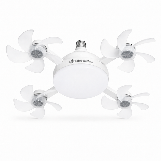 EcoBreezeMate™ LED Socket Fan